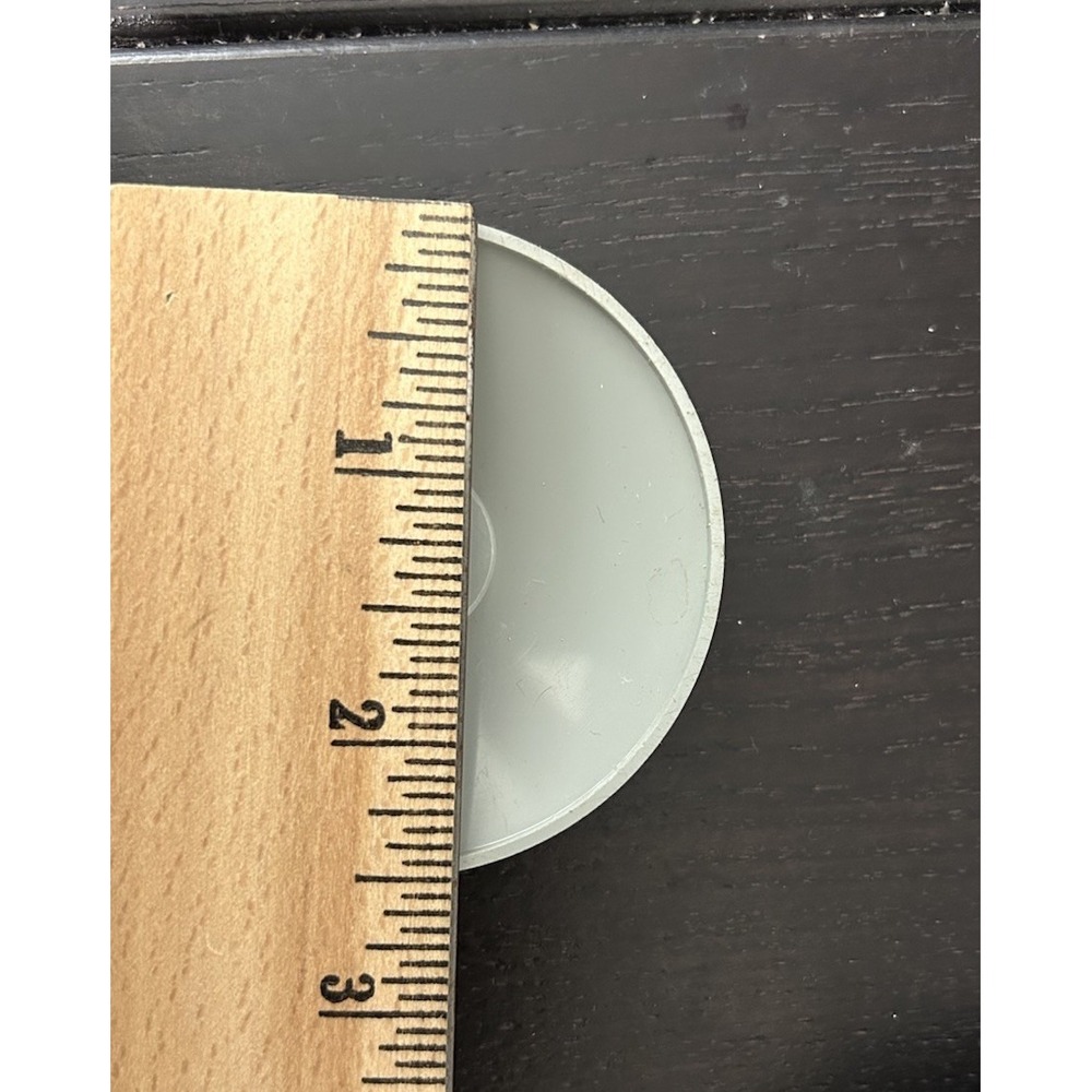 Lego Radar Bowl 2.5" Gray Light Gray Dish‎ Inverted Solid Studs Part # 001 Vinyl - Picture 3 of 3